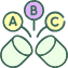 Cápsulas com vitaminas A, B e C
