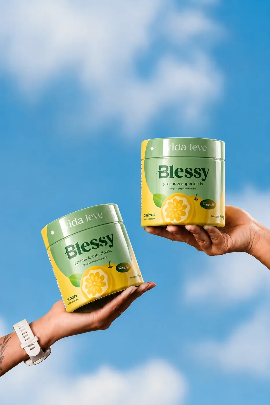 Potes de Blessy erguidos contra o céu